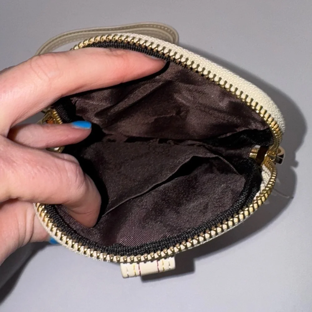 APHISON Mini Cell Phone Purse vegan leather cream